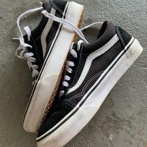Black Vans Good Condition, US Men 4.5, US Women 6.0